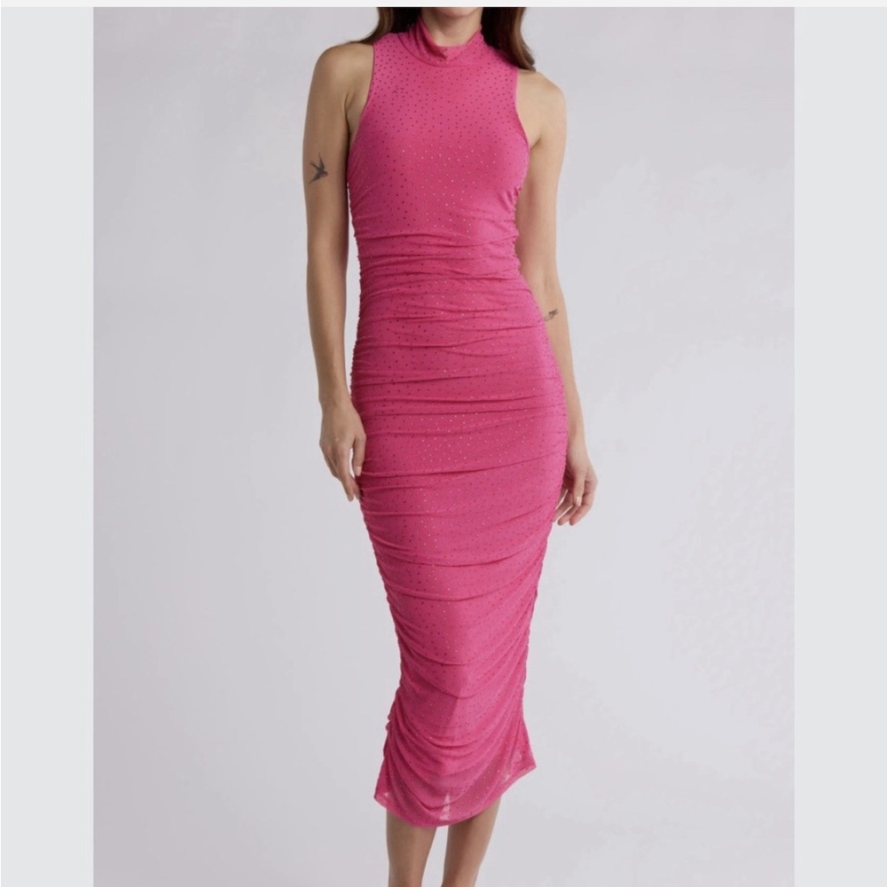 AFRM Pink Rhinestone Dress